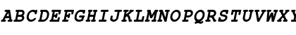 ER Kurier 1251 Bold Italic Font
