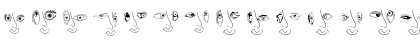EyesNoseMouth Regular Font EyesNoseMouth Regular Font