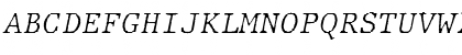 JMH Typewriter mono Fine Italic Font JMH Typewriter mono Fine Italic Font