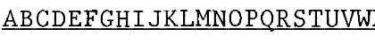 JMH Typewriter mono Under Regular Font JMH Typewriter mono Under Regular Font