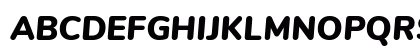 Nunito Black Italic Nunito Black Italic