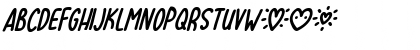 Lovehearts XYZ Italic Font Lovehearts XYZ Italic Font