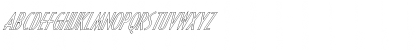 FZ BASIC 16 HOLLOW ITALIC Normal Font