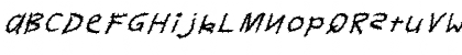 FZ HAND 11 SPIKED ITALIC Normal Font