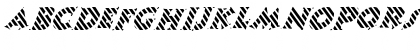 FZ JAZZY 13 STRIPED ITALIC Normal Font