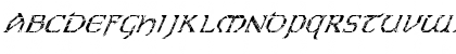 FZ JAZZY 31 CRACKED ITALIC Normal Font