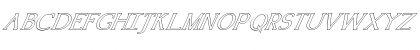 FZ ROMAN 18 HOLLOW ITALIC Normal Font