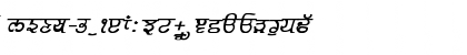 GurmukhiLys 030 Bold Italic Font