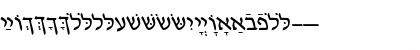 HebrewDavidSSK Italic Font