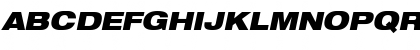 Helvetica Neue LT Com 93 Black Extended Oblique Font