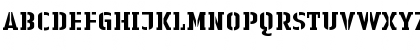 LTAuthenticStencil Heavy Font