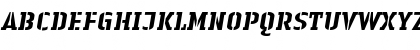 LTAuthenticStencil Heavy Italic Font