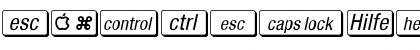 Mac Key Caps Regular Font