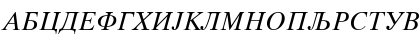 Macedonian Tms Italic Font