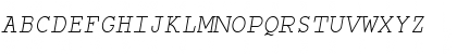 Monospace Oblique Font