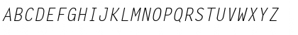 Monospaced Italic Font Monospaced Italic Font