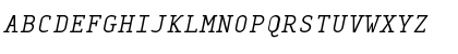 MonoxSerifLightItalic Regular Font