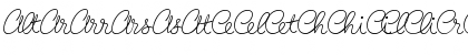 Birthday Ligatures One Regular Font