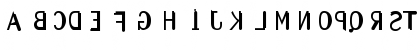 Awkward backwards Regular Font Awkward backwards Regular Font