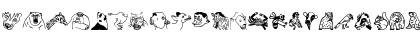 Woodcutter Animal Faces Regular Font Woodcutter Animal Faces Regular Font