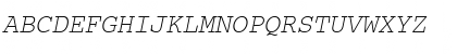 Courier ITALIC Font