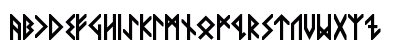 VIKING, MIDDLE Runes Bold Regular