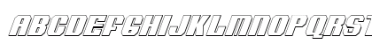 Voortrekker 3D Condensed Italic Condensed Italic