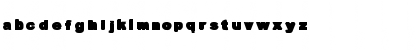 Overprint Black Regular Font
