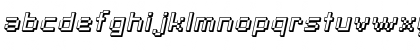 SF Pixelate Shaded Oblique Font