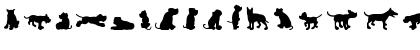 Dog30 Silhouette Font Dog30 Silhouette Font