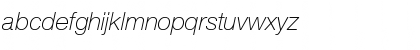Helvetica Neue LT Pro 36 Thin Italic Font