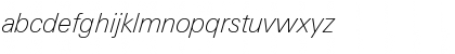 LinotypeUnivers BasicThinItalic Font