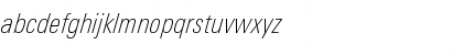 LinotypeUnivers CondThinItalic Font