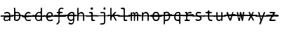BPtypewriteDamagedStrikethrough Regular Font BPtypewriteDamagedStrikethrough Regular Font