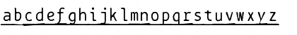 BPtypewriteDamagedUnderscored Regular Font BPtypewriteDamagedUnderscored Regular Font