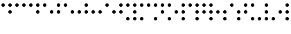 Braille Printing Regular Font