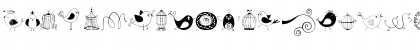 DOODLE DINGS 1 Birds Cages Regular Font DOODLE DINGS 1 Birds Cages Regular Font