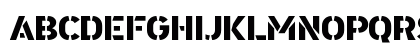 a Area Stencil Regular