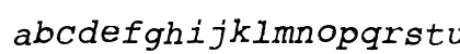 RoughTypewriter Bold Italic