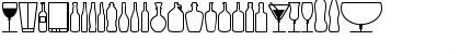 Glass and bottles St Regular Font Glass and bottles St Regular Font