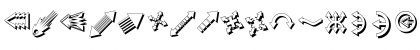 KArrowsShadow Regular Font