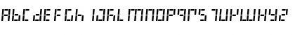 LED Digital 7 Italic Font