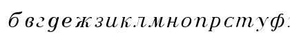 BodoniCyrillic RegularItalic