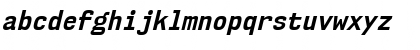 NK57 Monospace Semi-Condensed Bold Italic Font