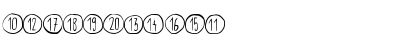 Scribynumbers Medium Font