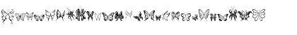 Tribal Butterflies Regular Font Tribal Butterflies Regular Font