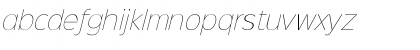 Sinkin Sans 100 Thin Italic Regular Font