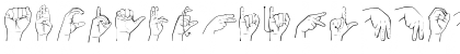 Lengua De Senas Chilena Hef Regular Font
