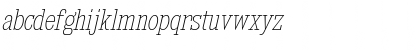 Kingsbridge Condensed UltraLight Italic Font