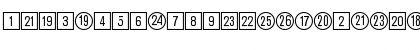 CircledNumbers DB Regular Font